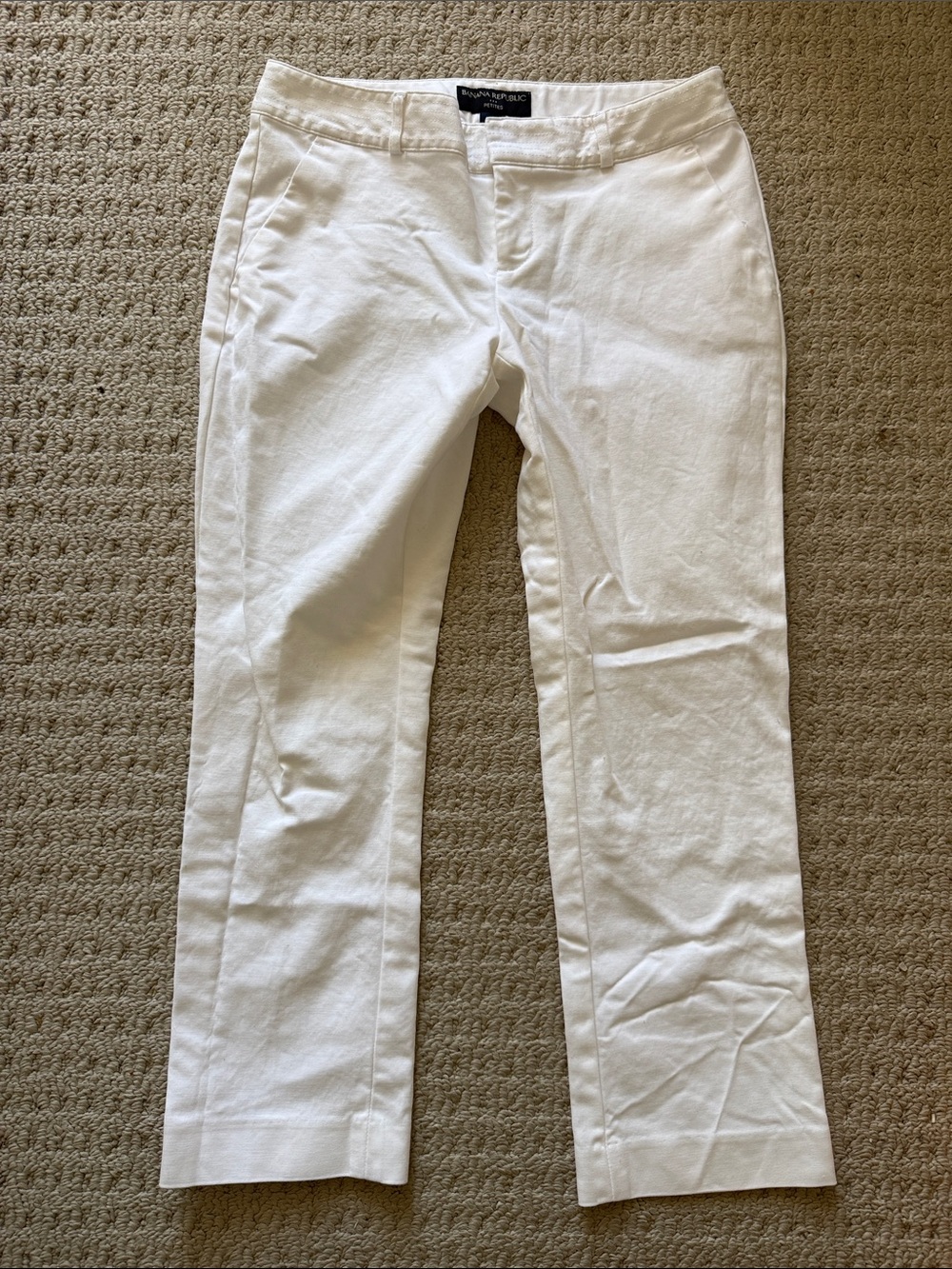Banana Republic White Women's Crop Dress Pants